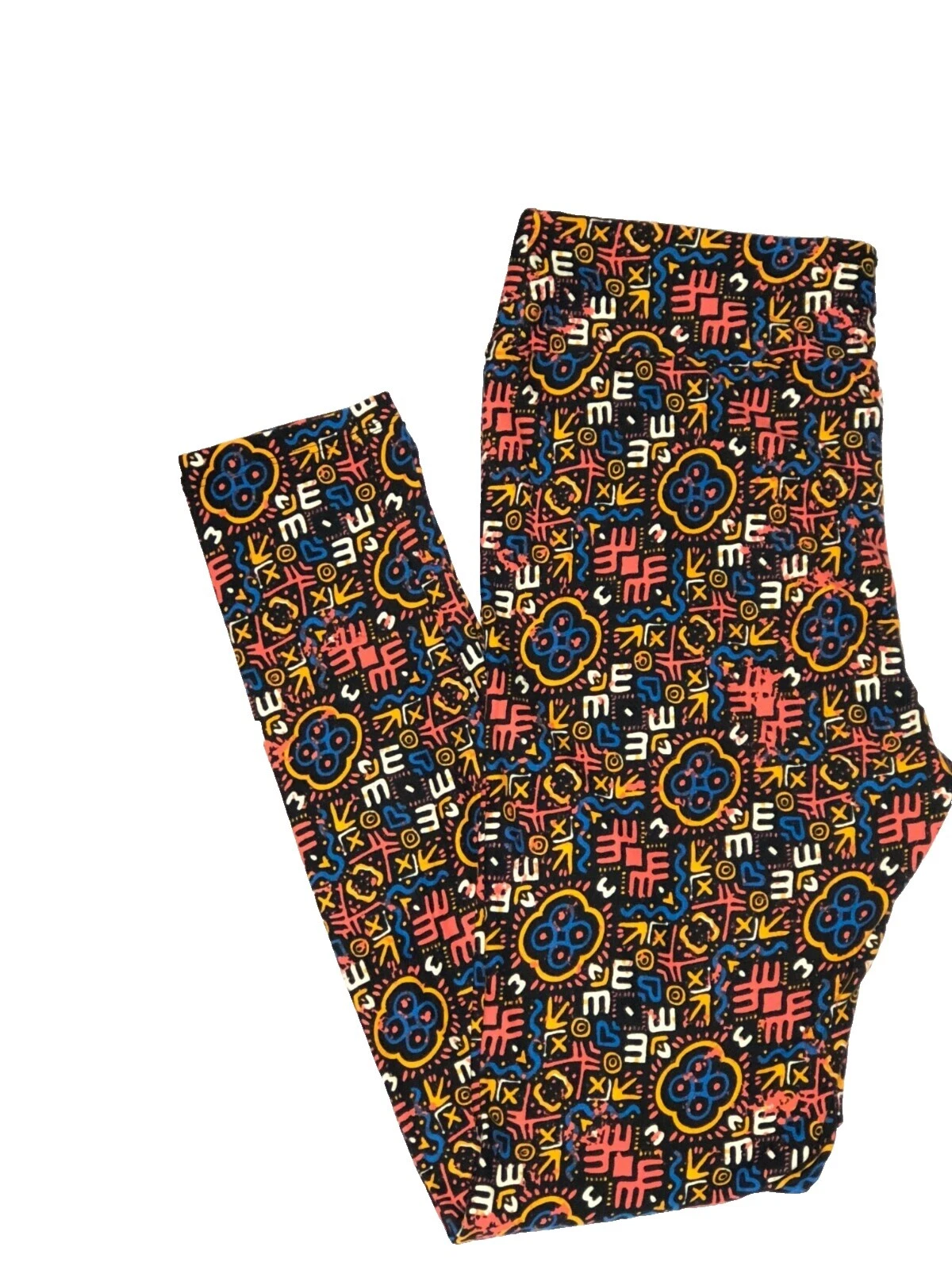 Mezcla de poliéster geométrico Retro Leggings para Mujer