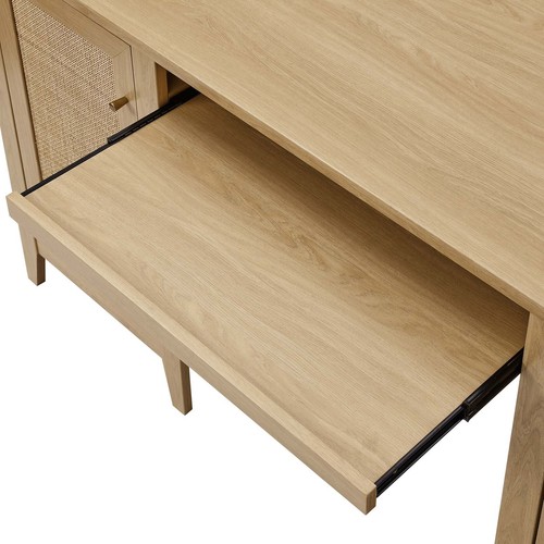 Modway Soma 63" Home Office Computer Desk in Oak - Picture 7 of 9