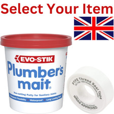 Plumber's Plummers Mait Mate Quick Water Leak Repair Putty & Thread Seal Tape