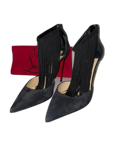Christian Louboutin Decoltish 120 Pumps EU 41 US 11 Red Suede 