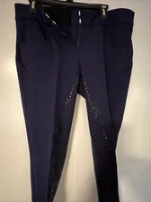 Smartpak Piper Knit Breeches Full Seat Silicon Navy Women's Size 36R