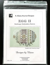Hardanger Embroidery Pattern EGG II K. Elaine Kramer Designs Chart 201HB