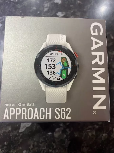 GARMIN APPROACH S62 GOLF GPS WATCH / HEART RATE SMART WATCH White