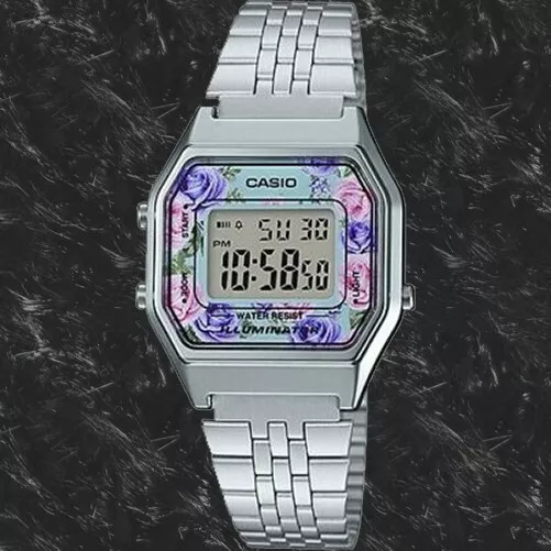 Casio Ladies Watch Digital Vintage Classic Jubilee Silver LA680WA-1DF –  Watches & Crystals