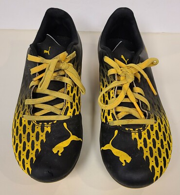 Puma Soccer Cleats Youth Size Yellow/Black