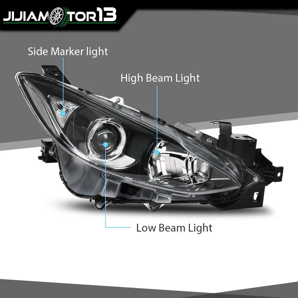 Conjunto de faros laterales para conductor y pasajero Mazda 3 2014-2016 Foto 4 de 4