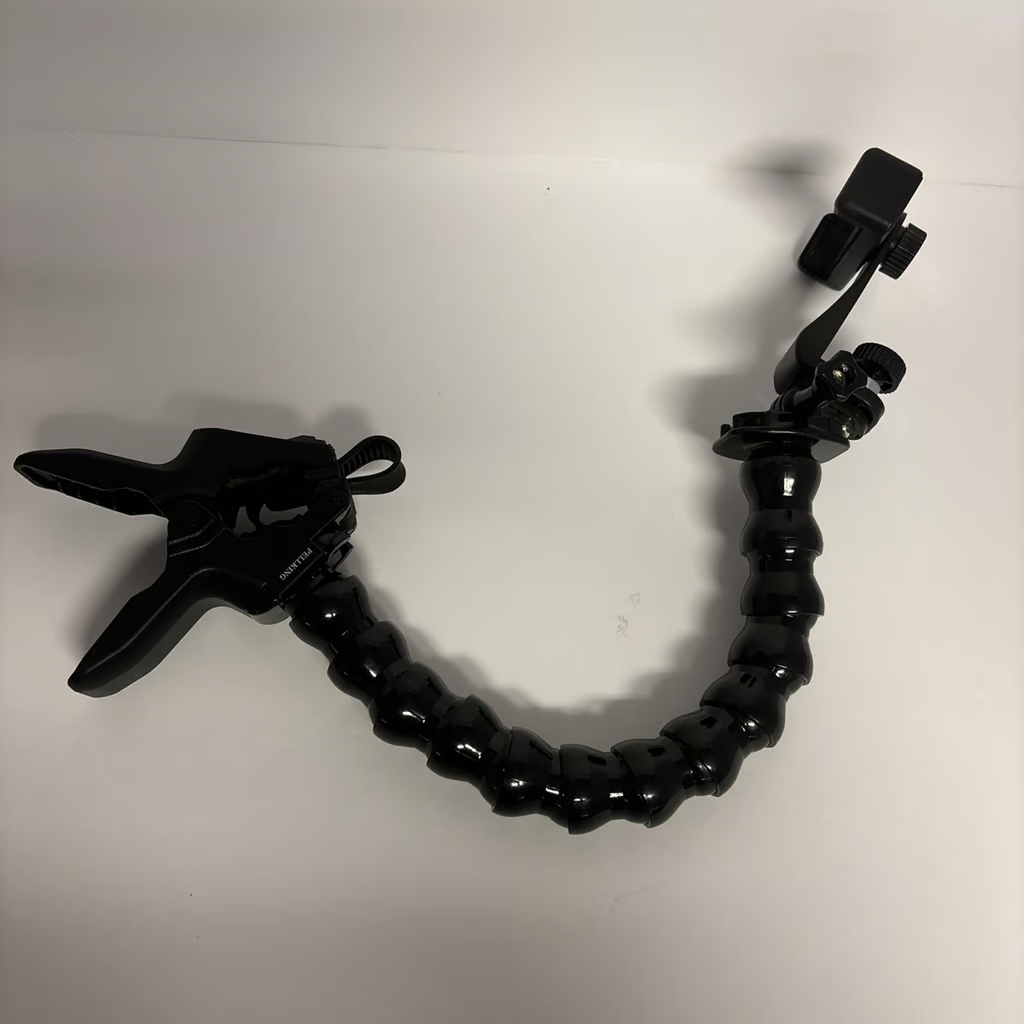 GoPro Jaws Flex Clamp Mount with Adjustable Gooseneck Compatible with Gopro Hero