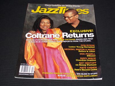 2004 OCTOBER JAZZ TIMES MAGAZINE - RAVI & ALICE COLTRANE MUSIC COVER - L 14344