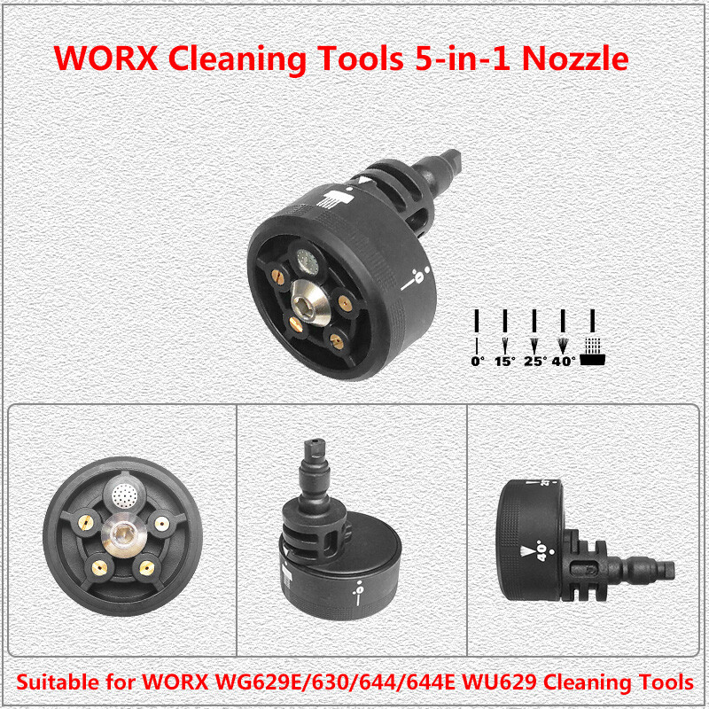 WORX 5-in-1 Multifunctional Nozzle for Hydroshot WG629E/630/644
