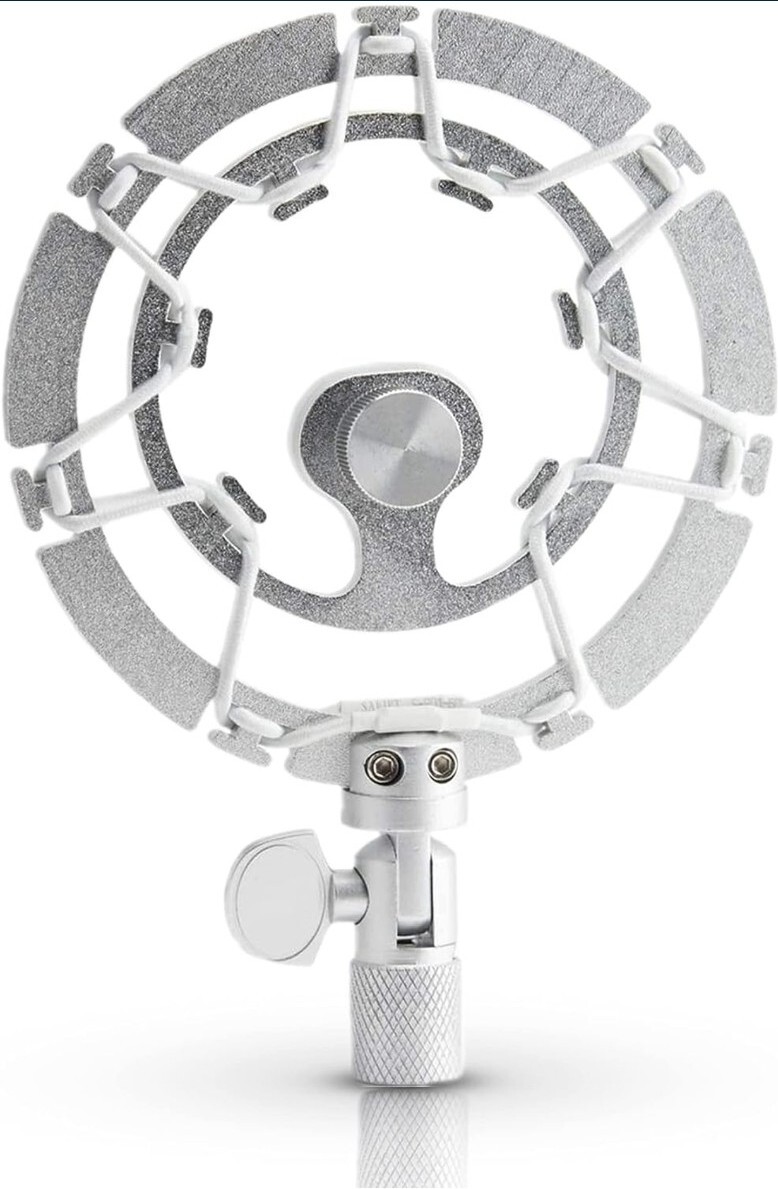 Auphonix Silver PRO Microphone Shock Mount – Shockmount Compatible