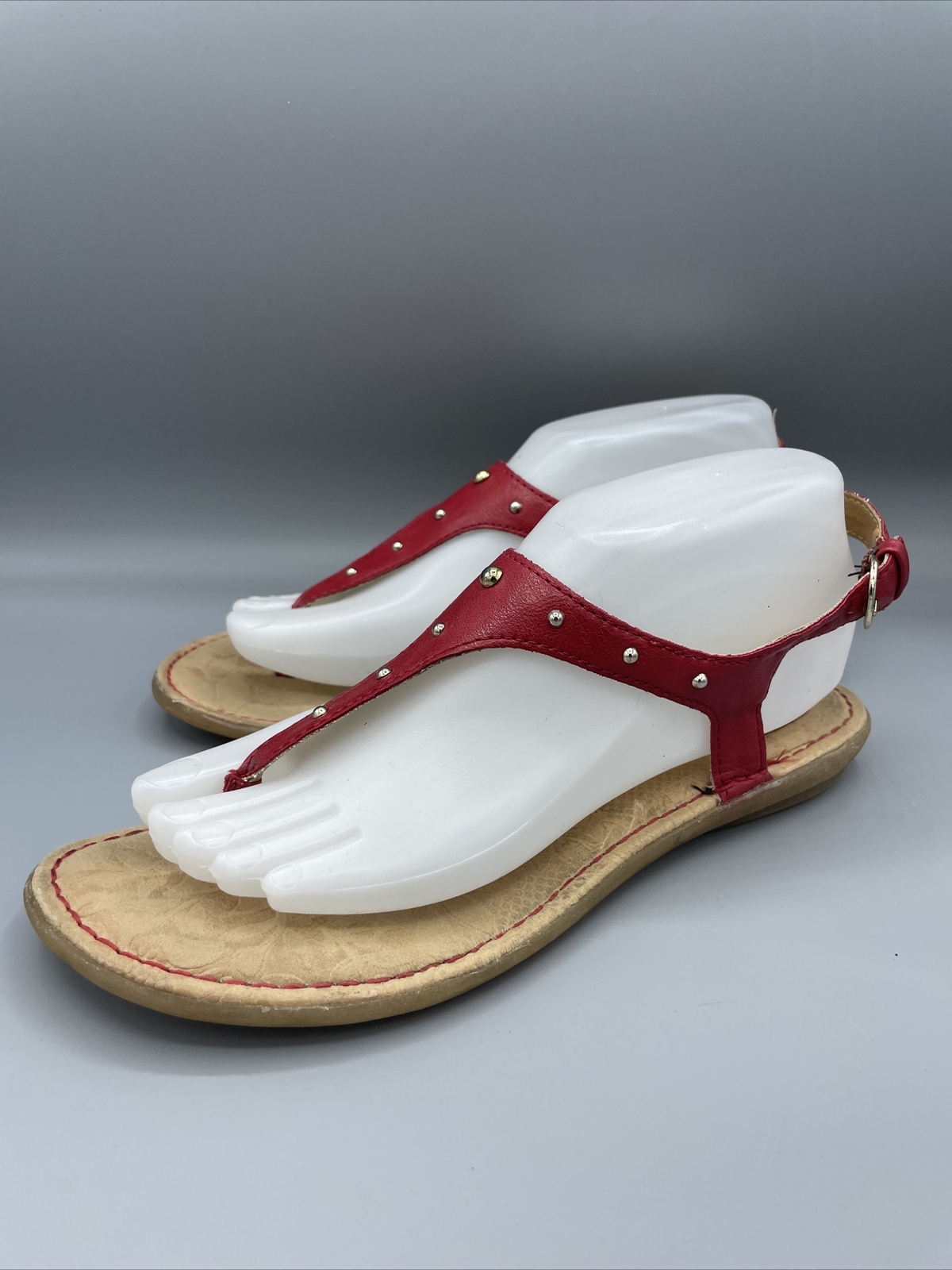 B.O.C. Born Concept Red Sandals Strap Buckle Size 8 / 39 | eBay