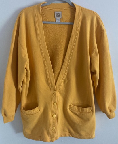 Vintage Bass Cotton Cardigan Women's SZ 