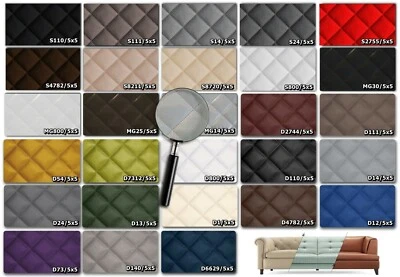 STOFFSHOP Kunstleder Gestepptes Meterware Möbelstoff Polsterstoff Polster 5x5cm br. 140cm