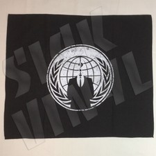 Anonymous bandana ANON Protest White Screen Print