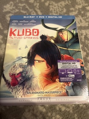 Kubo and the Two Strings (Blu-ray, 2016) New Sealed Slip Cover Studio Laika