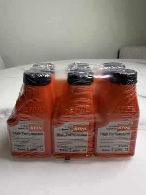 #ad STIHL MIXING OIL 1 GALLON HP 2 CYCLE ENGINE OIL 6 PACK 2.6 FL OZ *FREE SHIPPING* $25.00