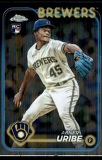 2024 Topps Chrome Abner Uribe RC Milwaukee Brewers #276