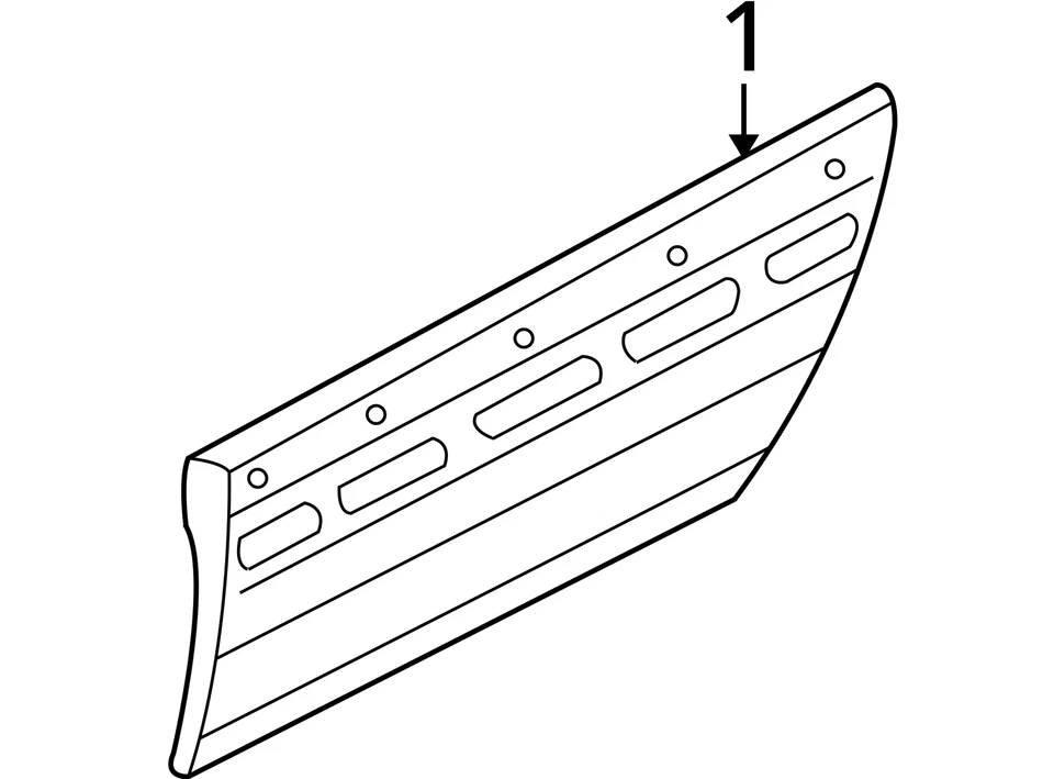 REVESTIMIENTO DE PUERTA TRASERA PARA JEEP GRAND CHEROKEE 2003-2004 5EY74ZSPAF - NUEVO OEM Foto 4 de 4
