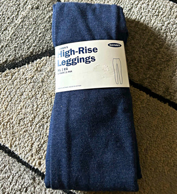 Old Navy High Rise Leggings Women s XL Blue Solid Ankle Style