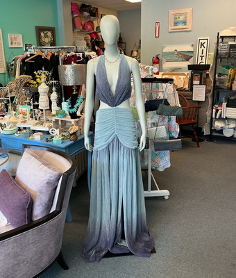 NWT Dear Emilia Valentina Maxi Dress   Blue Ombre | Size Medium | Formal