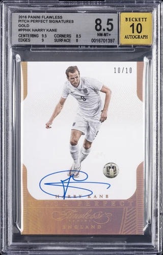2016 PANINI FLAWLESS - PITCH PERFECT SIGNATURES #PPHK HARRY KANE BGS 8.5