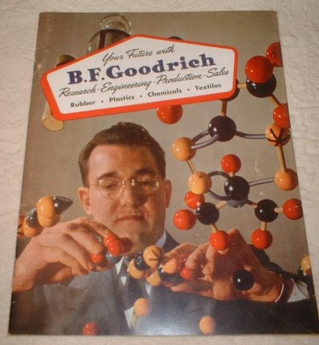 1952 "YOUR FUTURE WITH" B F GOODRICH RUBBER BOOK ~TIRES BICYCLES RADIOS TOYS TVs