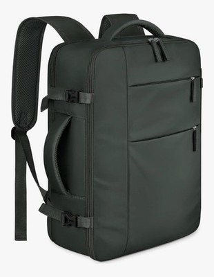 Capolo Travel Laptop Backpack 15.6  Waterproof Carry On Green NEW