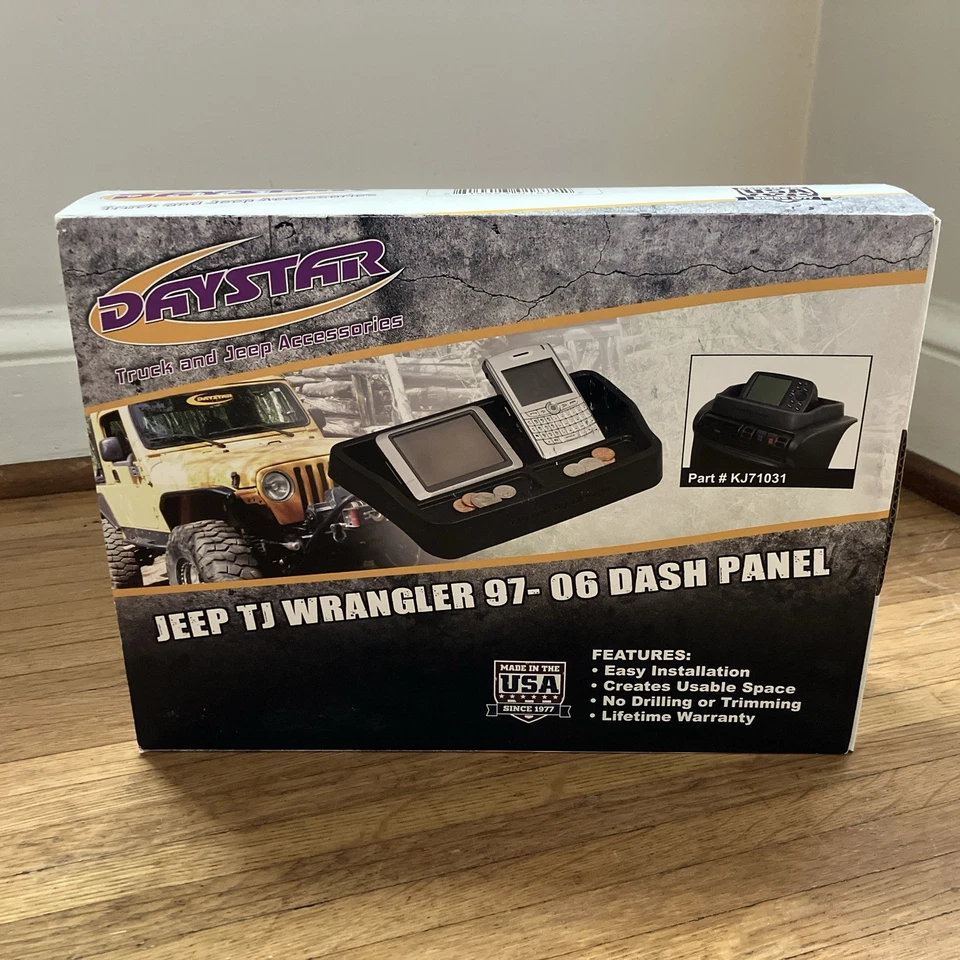 Daystar KJ71031 Black Plastic Upper Dash Panel for 97-06 Jeep Wrangler TJ Foto 3 de 4