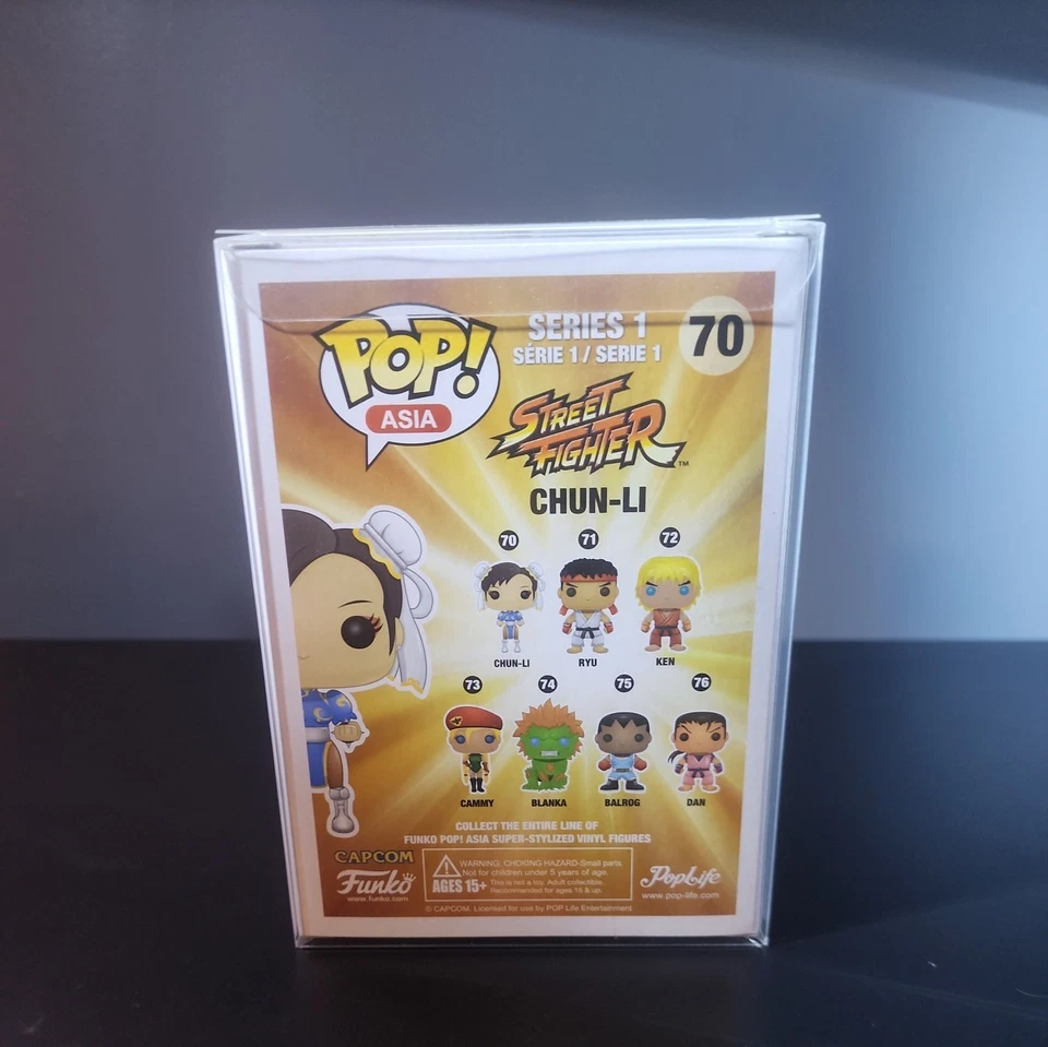 Funko Pop! Figura Vinilo Street Fighter Asia 70 Chun-Li Con Estuche Protector Foto 3 de 4