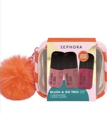 SEPHORA BLUSH & GO TRIO LIMITED EDITION LIQUID BLUSH SET NEW IN BOX