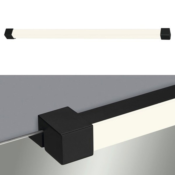 Briloner LED Wandleuchte Spiegellampe Badlicht Schwarz 58Cm IP44 10W Neutralweiß-image