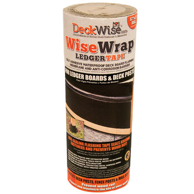 Deckwise Ledger Tape, Waterproof Deck Flashing Tape, 12'' x 25' Roll