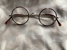 RUNDE NICKELBRILLE HORN BRILLE REITERBRILLE FLEXIBEL GESPINST BÜGEL ALT & ANTIK