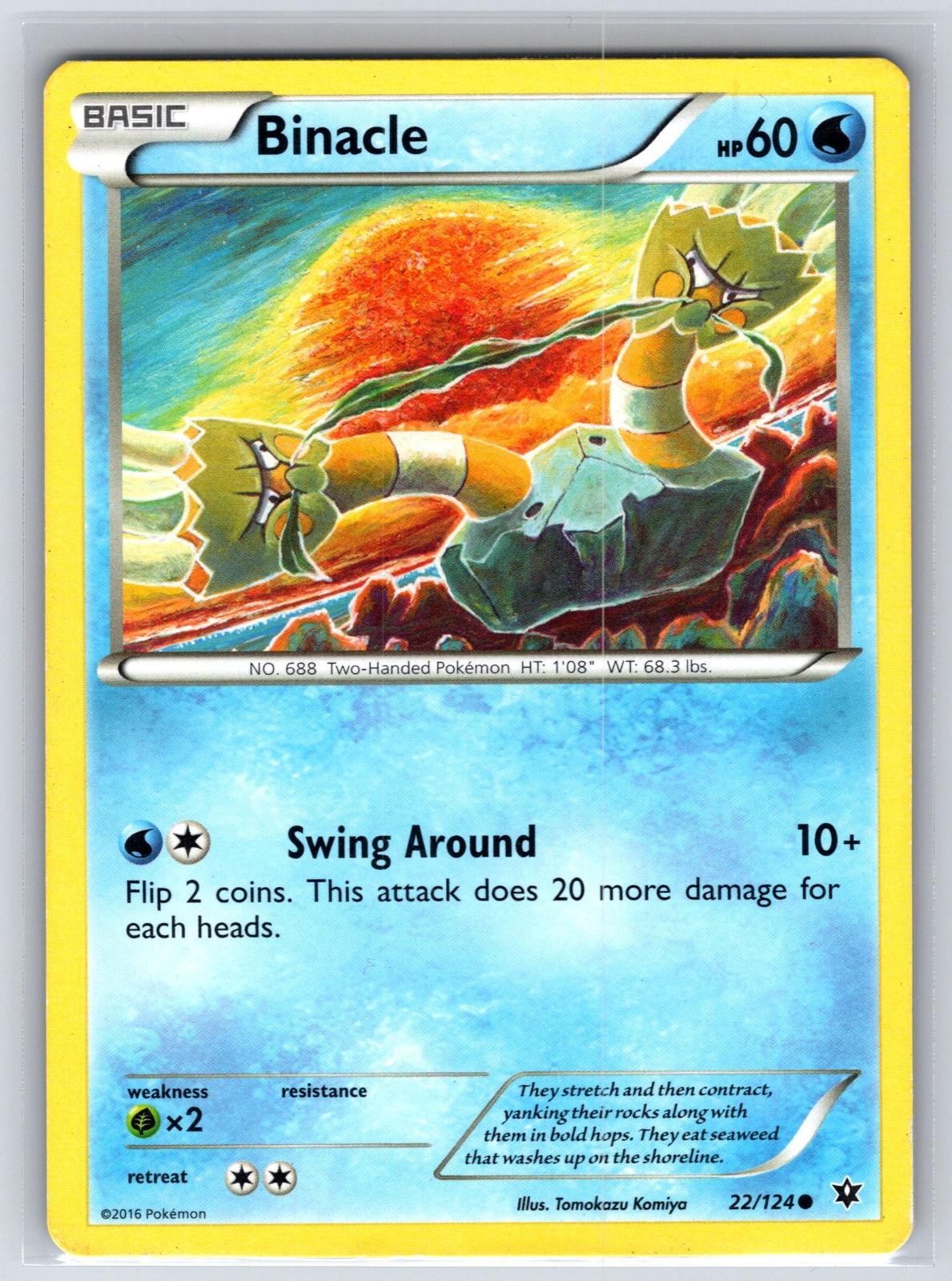 Binacle 22/124 Common Fates Collide Pokemon Moderately Played