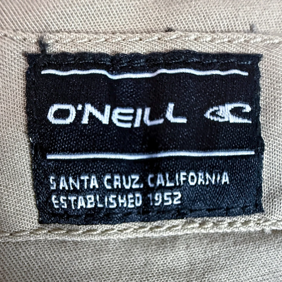 Shorts masculino O’Neill ajuste padrão cáqui algodão-elastano tamanho 36 – skate surf - Imagem 3 de 4