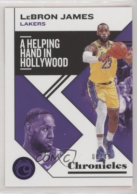 2019-20 Panini Chronicles Purple 8/49 LeBron James #10 02ez