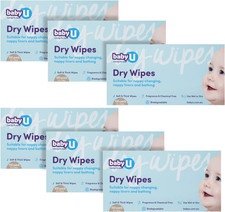 Dry Wipes | Soft & Thick | Fragrance & Chemical Free | Use Wet or Dry | Biodegra