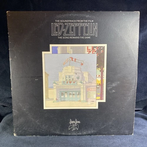 LED ZEPPELIN Song Remains The Same Swan Song LP Vinyl Album Attached Booklet '76