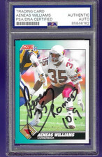 AENEAS WILLIAMS SIGNED 1991 SCORE ROOKIE CARD #94T PSA DNA AUTOGRAPH AUTO. rookie card picture