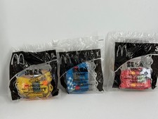 New Vintage McDonald's Lot of 3 Happy Meal Toys Sega Sonic Super 2003