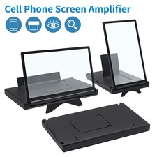 12" Smartphone iPad Screen Magnifier 3D HD Video Phone Amplifier Stand Bracket