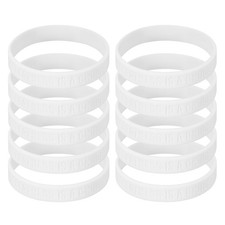 10Pcs Greatness Is A Choice Wristbands for Motivation, White