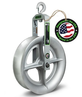 Staten Tools 18'' Hook Sheave 652 | 6500lb | For Greenlee Tugger Pullers