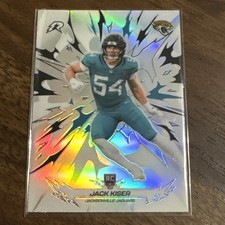 2025 Topps Resurgence NFL Refractor Jack Kiser ROOKIE Card Jaguars #143. rookie card picture