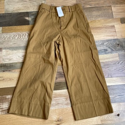 SPANX Stretch Twill Crop Wide Leg 2.0 Flax Pants Women's M NWT