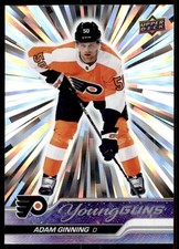 2023-24 UPPER DECK OUTBURST SILVER YOUNG GUNS ADAM GINNING PHILADELPHIA FLYERS