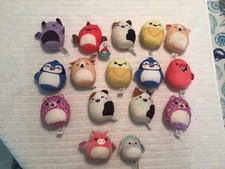 Lot Of 14 Squishmallow Squishville Assorted Mini Stuffed Plush Toys