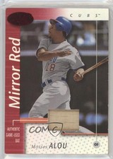 2002 Leaf Certified Mirror Red Materials 96/150 Moises Alou #125 0v1