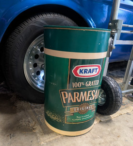 GIANT Kraft Parmesan Cheese Huge Store Display Container Advertising 20.5” Tall