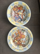 Winnie The Pooh Staffordshire Bowl and Plate Set Made In England